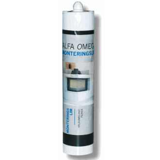 Monteringslim til brannmursplater, kalciumsilicatplater, 310 ml patron