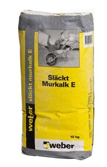 Tørrlesket hydratkalk, 10 kg sekk, fra Weber 
