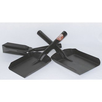 Askeskuffe, 4" skovl, bredde 11 cm , lengde 34 cm, sort