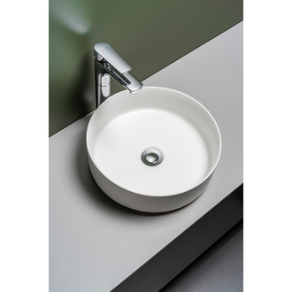 Håndvask circle hvit matt