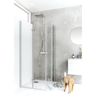 Dusjhjørne igloo pro fold 80 x 80 cm aluminium