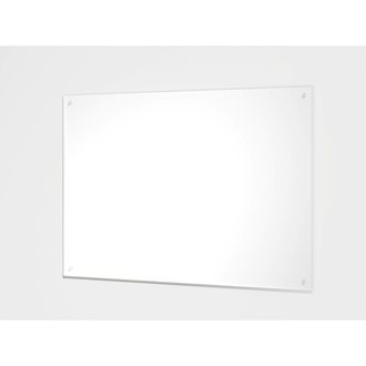 Glassplate / Splashguard hvitt glass 700 mm