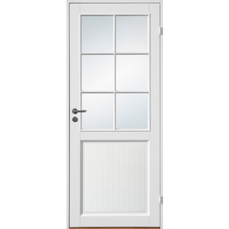 Sverre Innerdør massiv med glass (flere varianter)