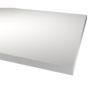 330 Basic White Benkeplate i laminert spon - 29x3020x610 mm