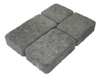 Aaltvedt Allé belegningsstein, gråmix, 6 cm, varierende størrelser