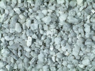 Dekorstein, hvit, knust, fraksjon 8-12 mm, 20 kg, fra Aaltvedt