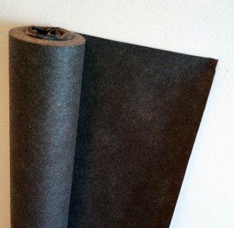 Fiberduk, klasse 1, sort, 1,2 x 25 m, for hage m.m.