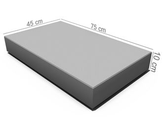 Gangbaneheller, 45 x 75 x 10 cm, Grå, fra Aaltvedt