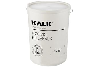 Kalk, Rødvig Kulekalk, 25 kg, for kalking av tegl og annet pusset underlag