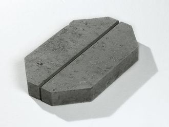 Knekkhelle, grå, 55 x 34 x 7 cm, fra Aaltvedt