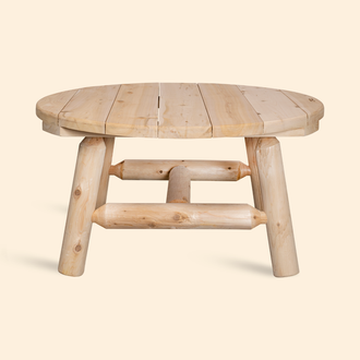 Log, Rundt bord, hagebord