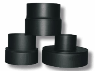 Overgang, innvendig 68 mm, utvendig 80 mm, aluminisert stål