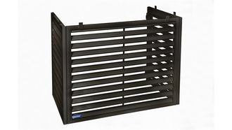 Påbygningssett til varmepumpehus, Gir totalt 147-162 cm høyde, Sort