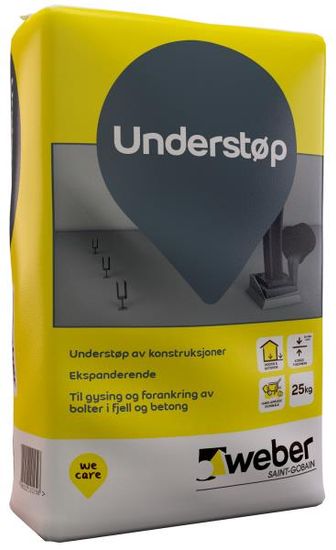 Weber Understøp, understøping/faststøping, 25 kg sekk