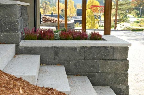 Vertica Mur toppstein, 45 x 26,5 x 10 cm, Natur, fra Asak