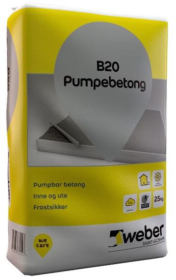Weber B20 Pumpebetong 25kg