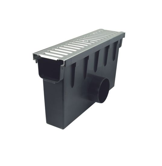 Sandfang, 0,5 meter, i plast, m/ galvanisert rist, fra Aaltvedt