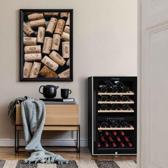 Vinskap, La Sommelière ECS51.2Z, med 2 soner, 49 flasker