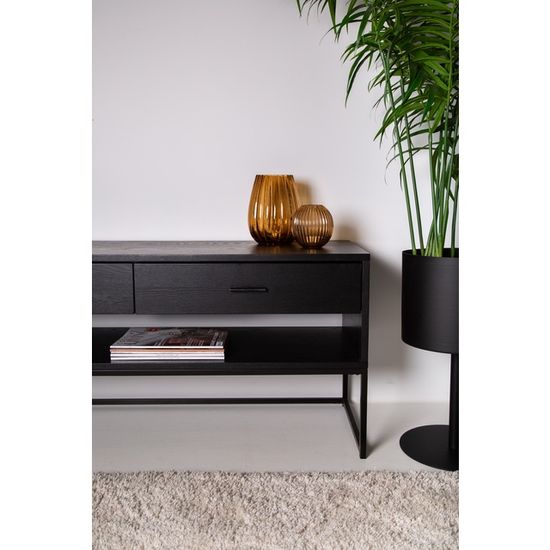 Alexis - Tv-benk Svart 120 x 40 x 55 cm, Mdf, Metall