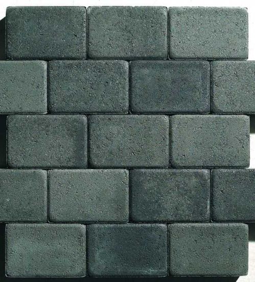 Kongsgård belegningsstein, 1/1 stein, 6 cm, gråmix, fra Aaltvedt