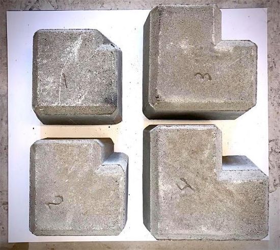 Mini Støttemur, Hjørne stein innvendig og utvendig nr. 4, fra Aaltvedt