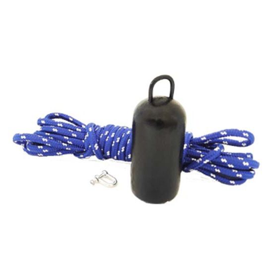 Loddebørste sett, 2 kg lodd og 7,5 meter tau