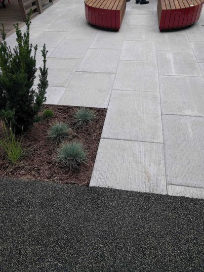 Gangbaneheller Børstet, 45 x 75 x 10 cm, Grå, fra Aaltvedt