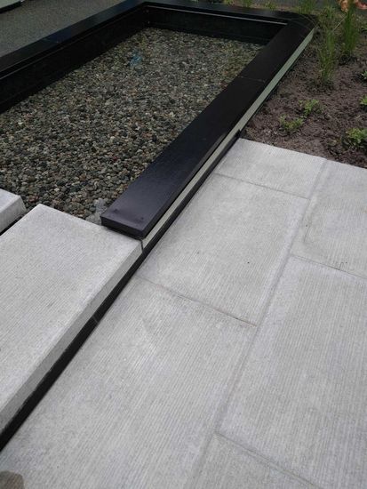 Gangbaneheller, Børstet, 30 x 60 x 10 cm, Grå, fra Aaltvedt