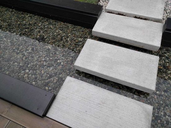 Gangbaneheller, Børstet overflate, 60 x 60 x 10 cm, Grå, fra Aaltvedt