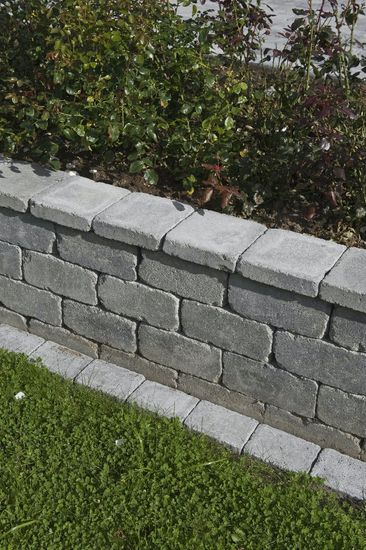 Helle Rådhus, topphelle, 25 x 25 x 6 cm, Gråmix, fra Aaltvedt