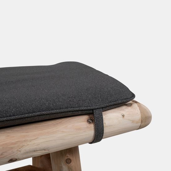 Sittepute for hagebenk 120 cm, mørk grå