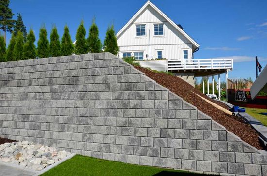 Mini Exclusive skrå avslutning, 25 x 34 x 17/0 cm, Gråmix, fra Asak