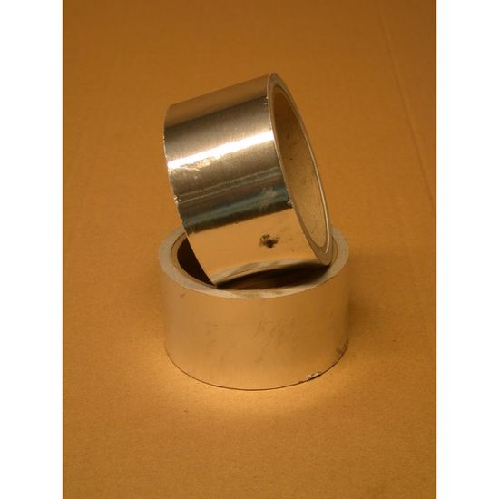 Tape, aluminiumstape, 50 mm bredde, rull á 10 meter