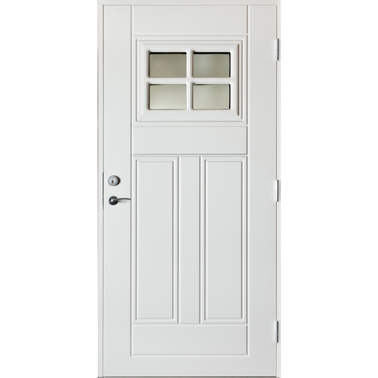 Tuddal ytterdør med sotet glass (flere varianter)