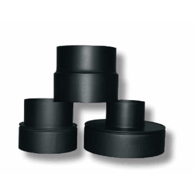 Overgang røykrør, innvendig 75 mm, utvendig 100 mm (98 mm), aluminisert stål