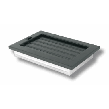 Ventilrist lamell svart stenge ytter h450b220 mm