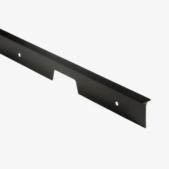 Dekklist postform R4 (hjørneskjøt) - Sort