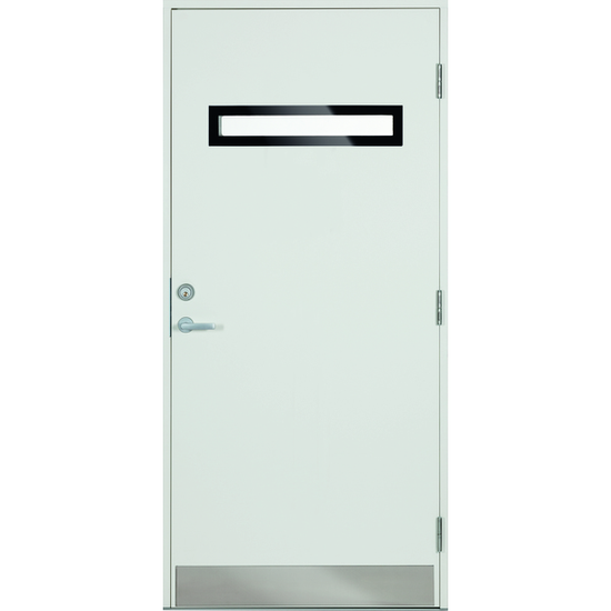 Vøra ytterdør med sotet glass (flere varianter)