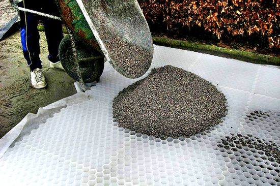 Stabiliseringsprodukt, Eccogravel 30 mm, 160 x 120 x 3 cm, 1,92 m2