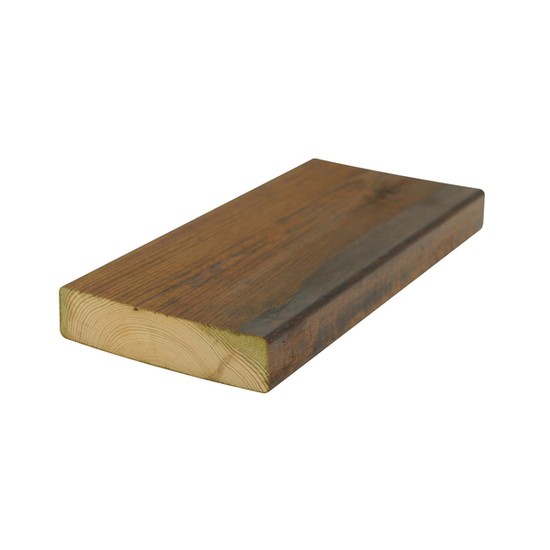 Furu, 28 x 145 mm terrassebord, glatt,  Royal brun