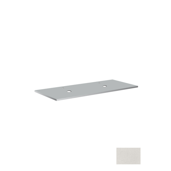 Benkeplate suede 1210 mm med to hull lagoon