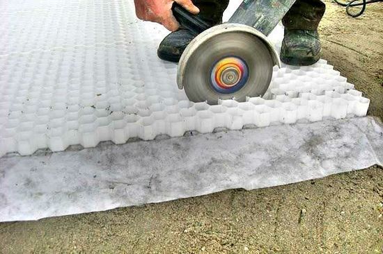 Stabiliseringsprodukt, Eccogravel 30 mm, 160 x 120 x 3 cm, 1,92 m2