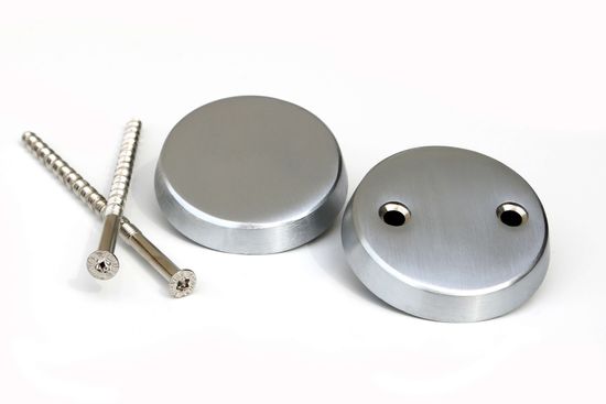 Skilt 5966C Blindskilt m/2 skruer, Matt Krom, 40-98 mm