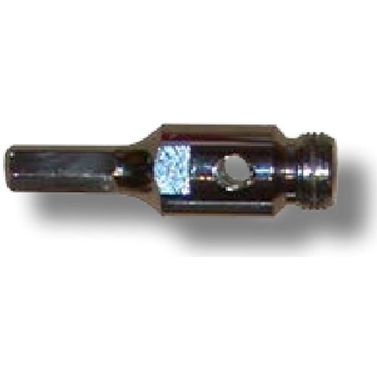 Chucks, m/6 kant feste l 9 cm - til pipebor