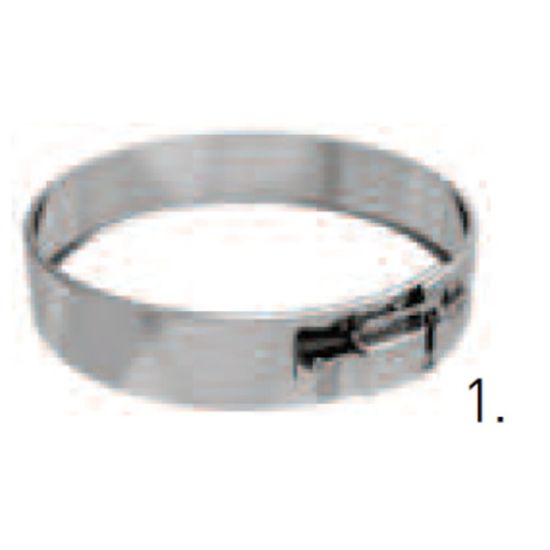 Dw gassrør ø200 låsebånd 30mm (130/200rør)