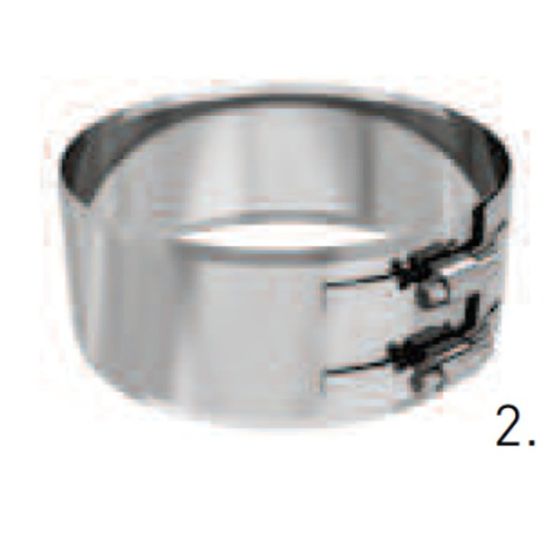 Dw gassrør ø200 mm låsebånd, 65 mm (130/200rør)