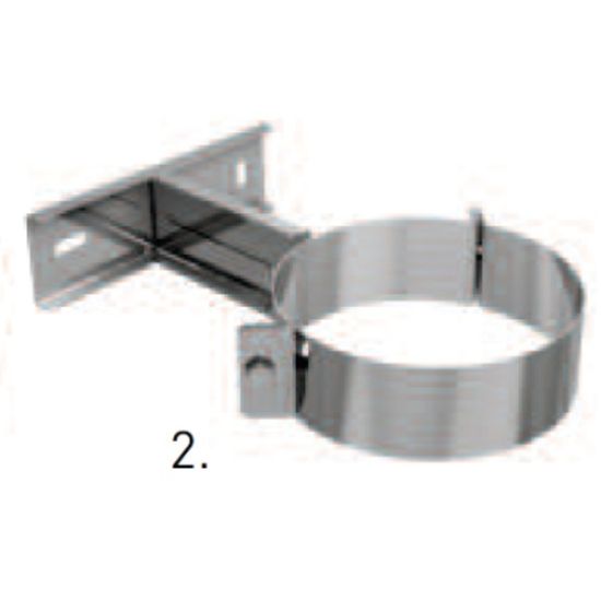 Dw gassrør ø150 monteringsbrakett 5-8cm (100/150rør)