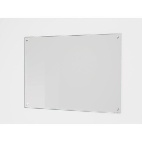 Glassplate / Splashguard klart glass 700 mm