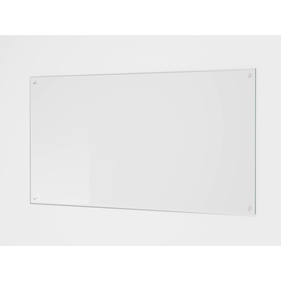 Glassplate / Splashguard klart glass 900 mm