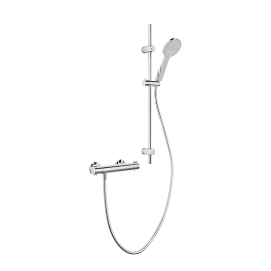 Dusjsett gaia eco m/ smartmix dusjbatteri krom